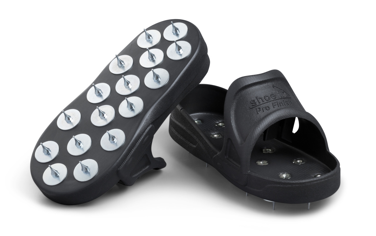 scary sandals with 16 sharp spike cleats